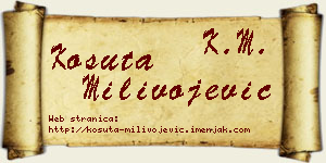 Košuta Milivojević vizit kartica